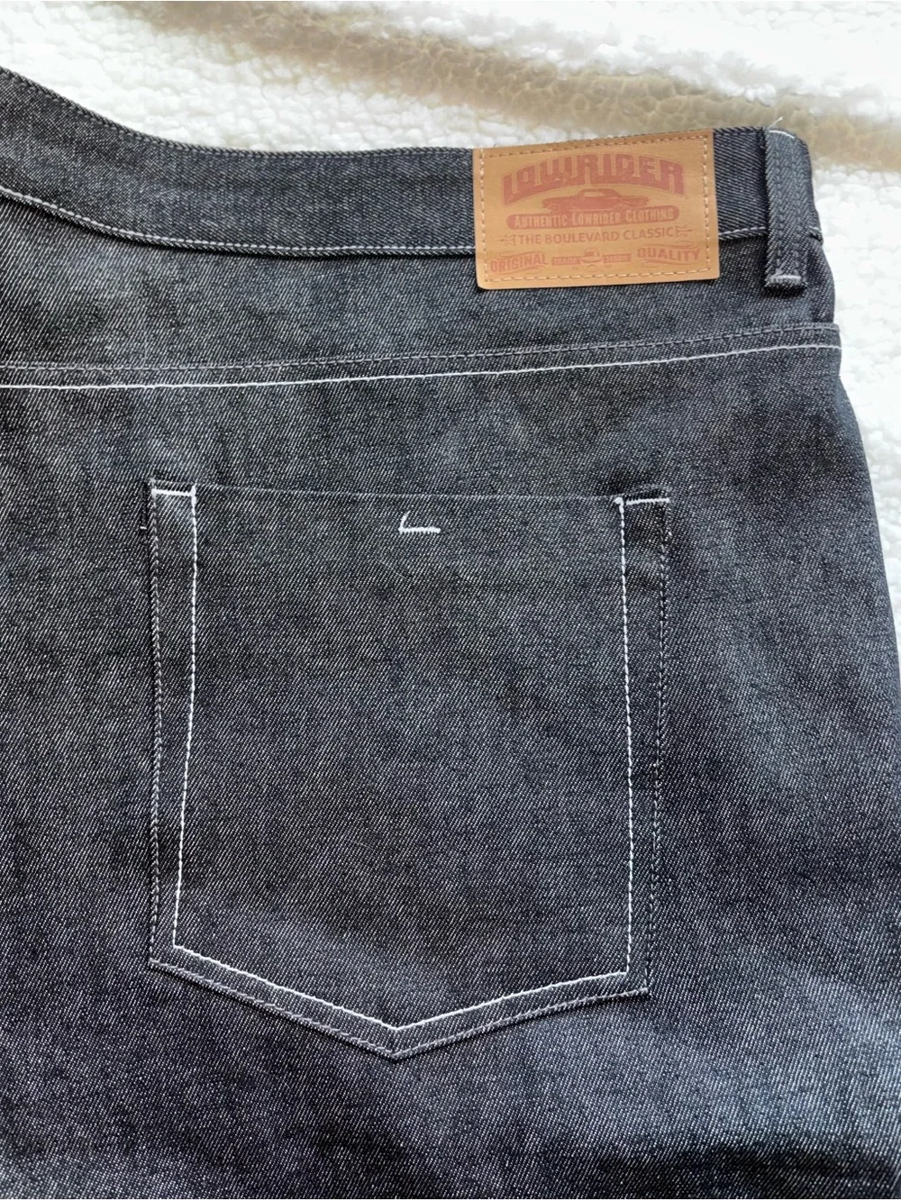 Lowrider Denim Shorts The Boulevard Classic Black Jorts Size 50 Deadstock NWT